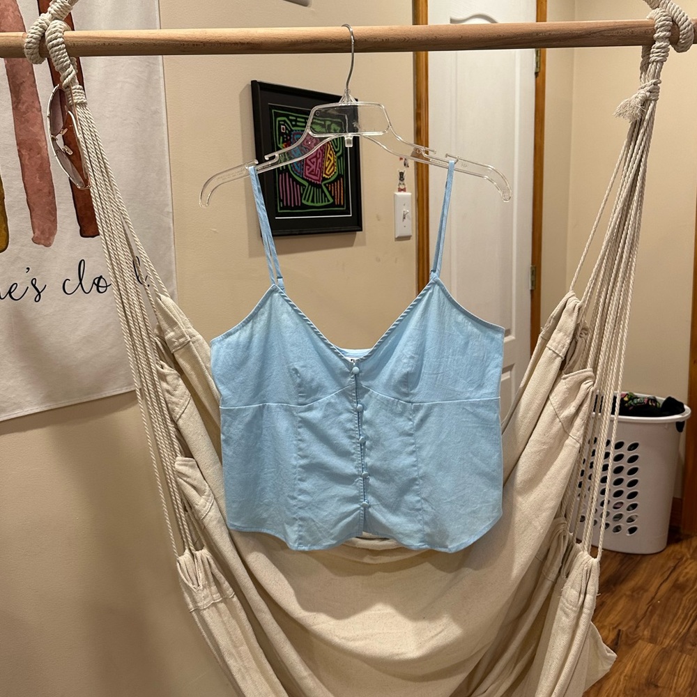 Medium baby blue tank NEW from target brand future collective
